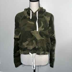 Hollister Camo Crop Hoodie